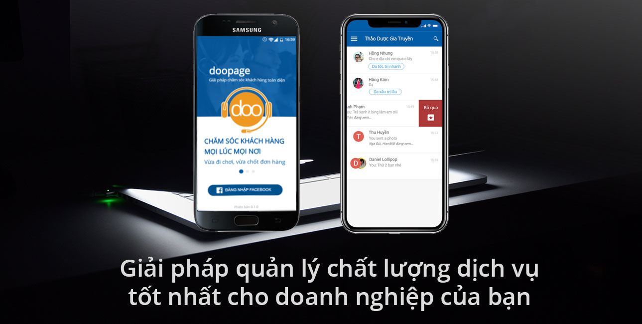 Ứng dụng bán hàng DooPage