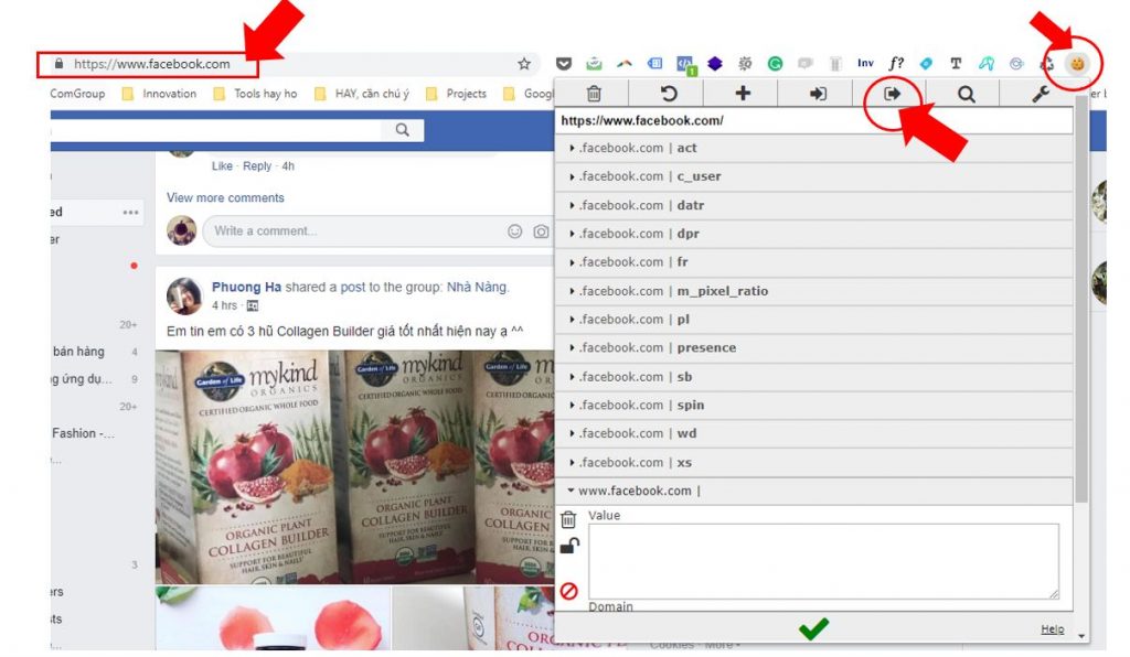 add cookie vào doopage