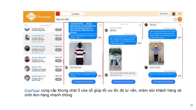 Cung cấp khung chat 3 cửa sổ