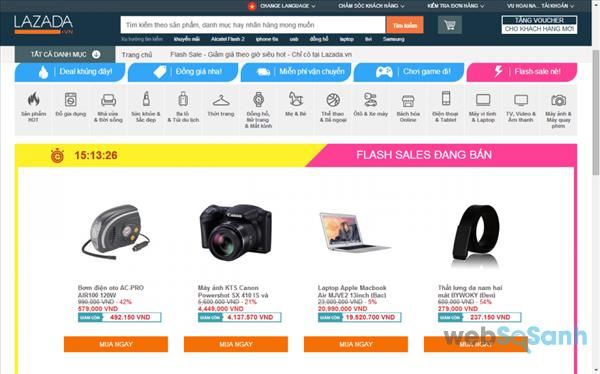 trang web bán hàng lazada