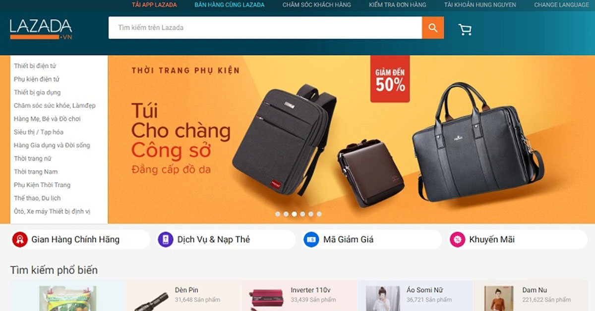 kênh bán hàng online trên lazada