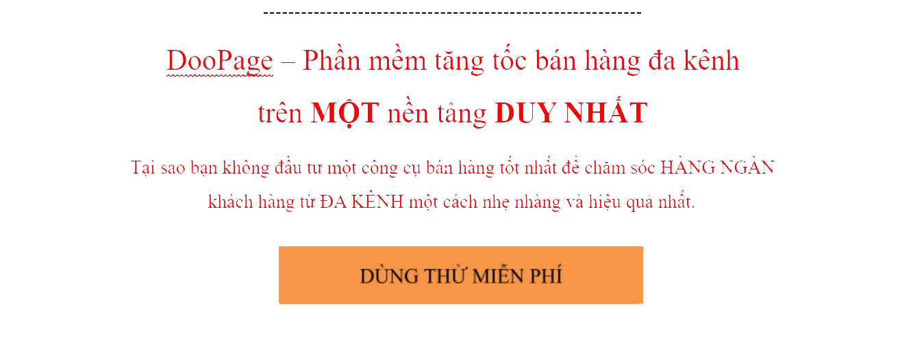 Phần mềm quản lý bán hàng đa kênh DooPage